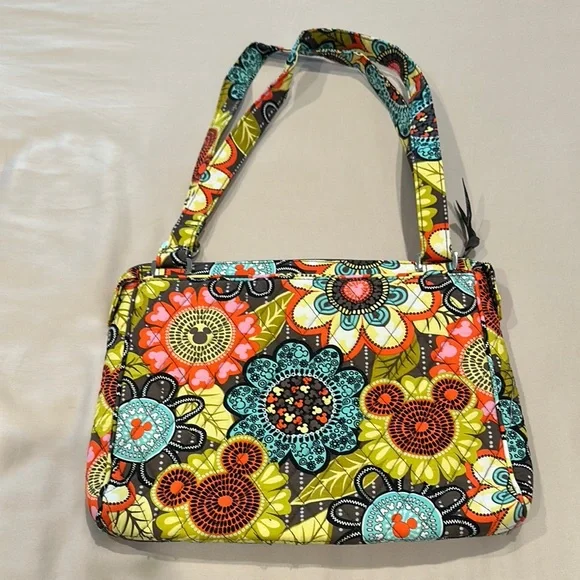 Vera Bradley Perfect Petals Mickey Mouse Crossbody Tablet Bag Disney NWOT - Picture 3 of 7